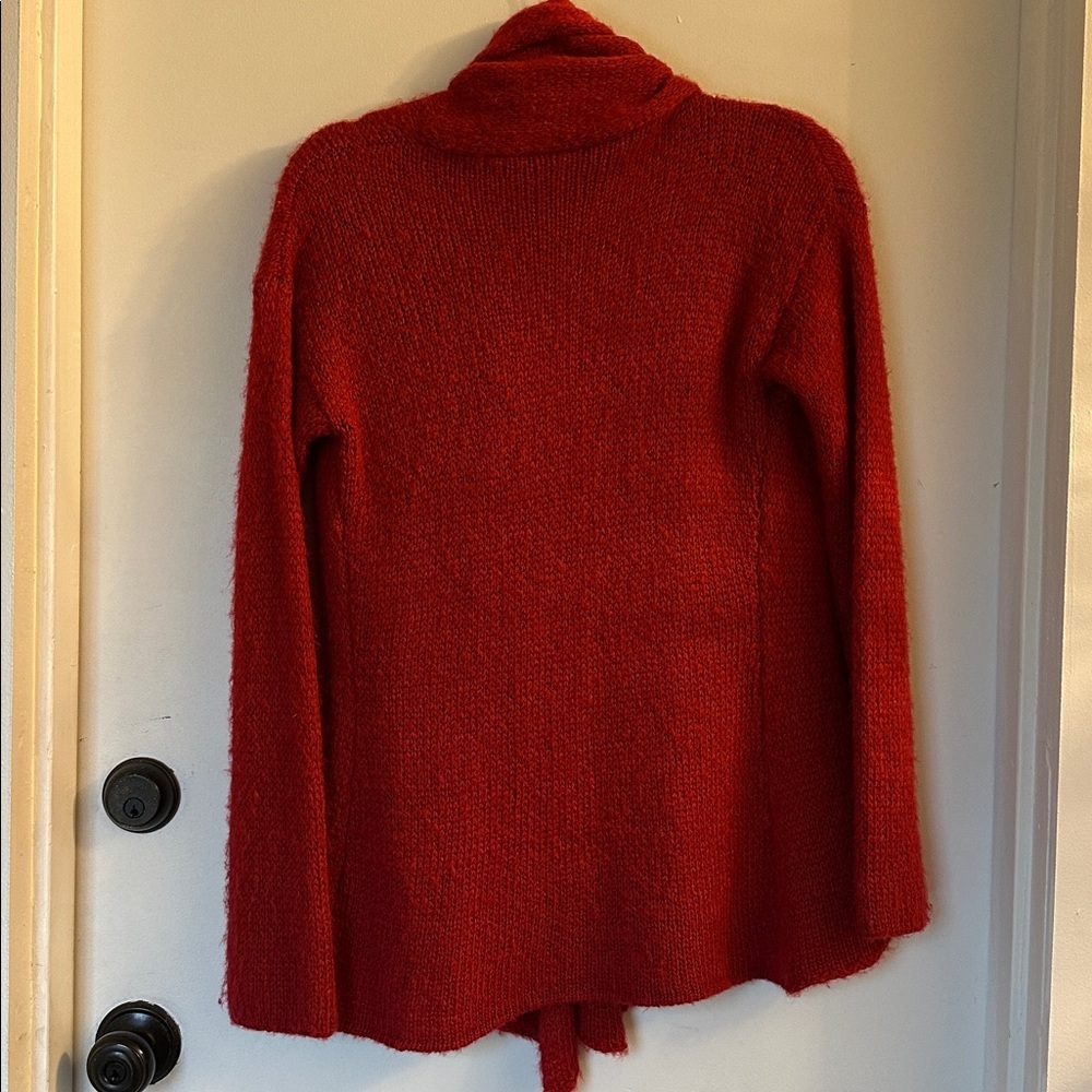 Wooden Ships Paolo Buendia Red Open Sweater cardigan Mohair Wool Blend X/S - Picture 5 of 5